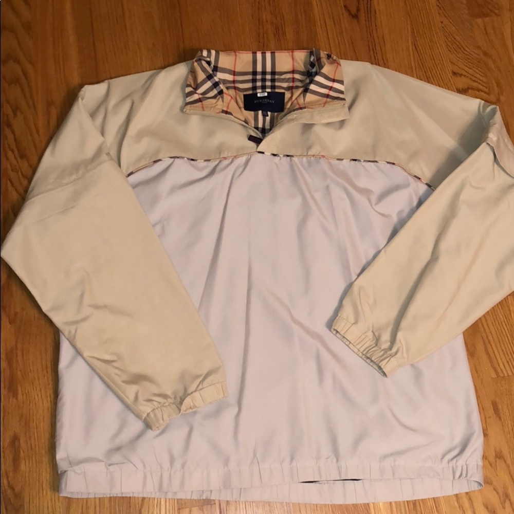 Burberry pullover with zip off sleeves